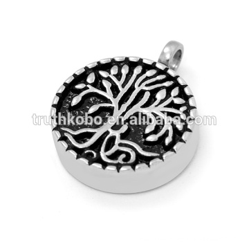 Fashion design stainless steel pendant for cremation ashes into jewellery uk urn necklace